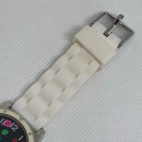 Sophie collezio women watch colorful floral dial 34mm silver tone running - Picture 4 of 8